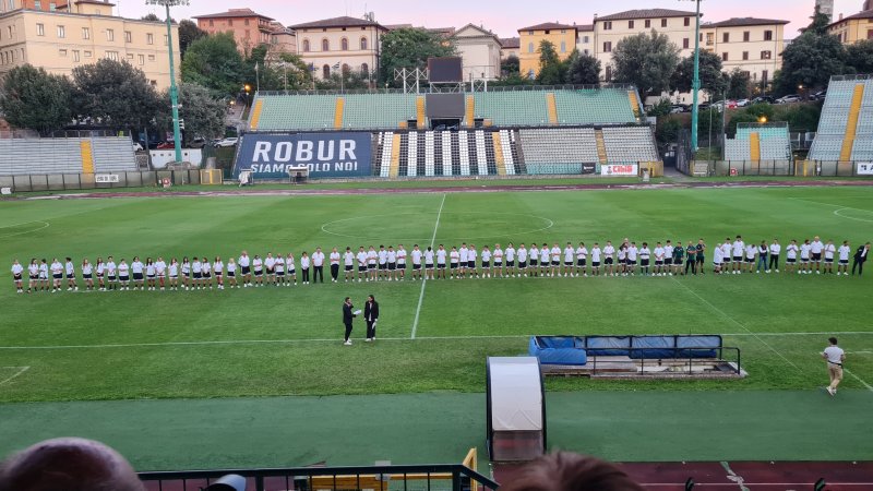 Siena FC presenta al Franchi le squadre: maschile e femminile
