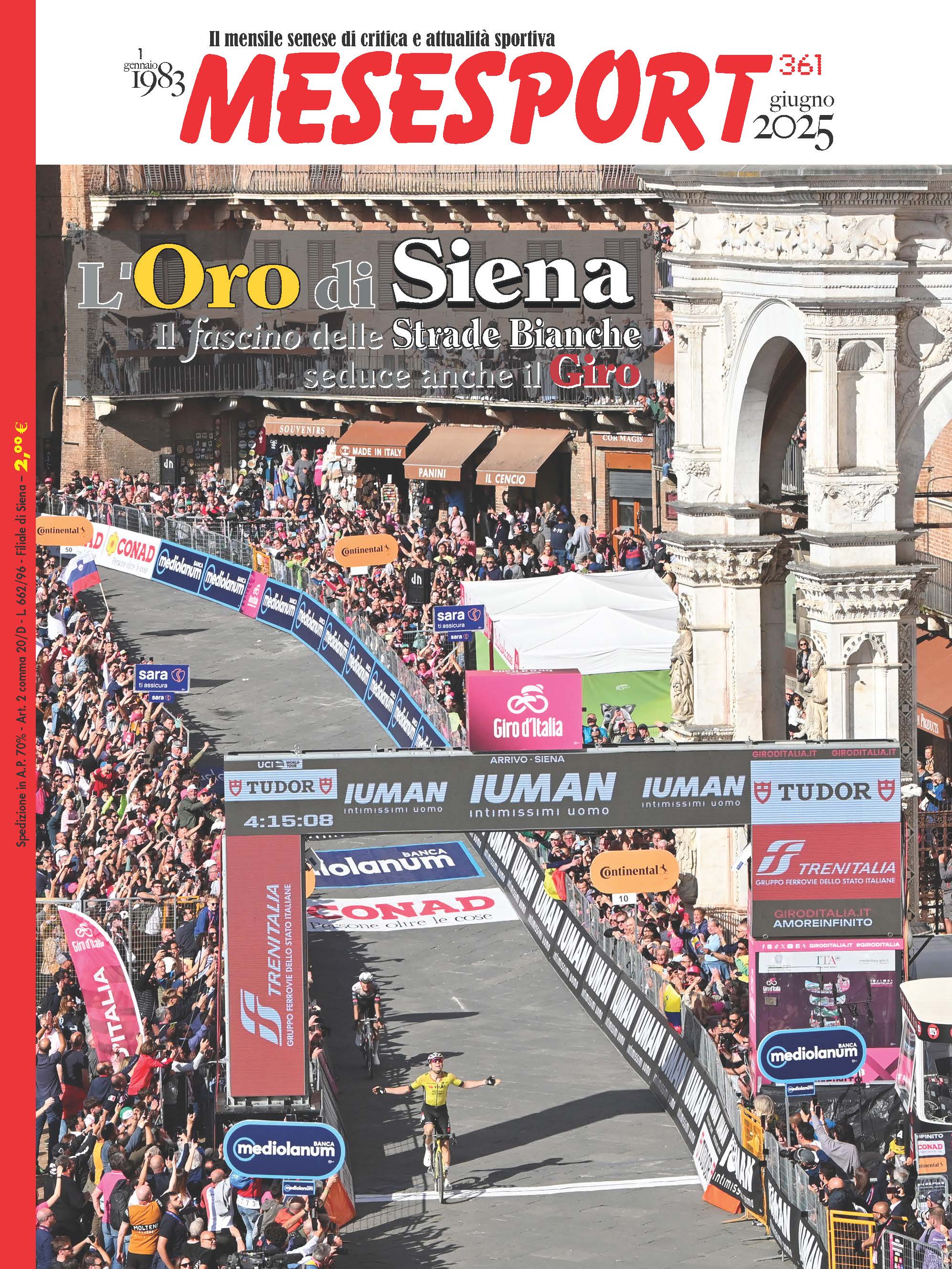 MESESPORT: un anno di sport a Siena tra delusioni e riscatto