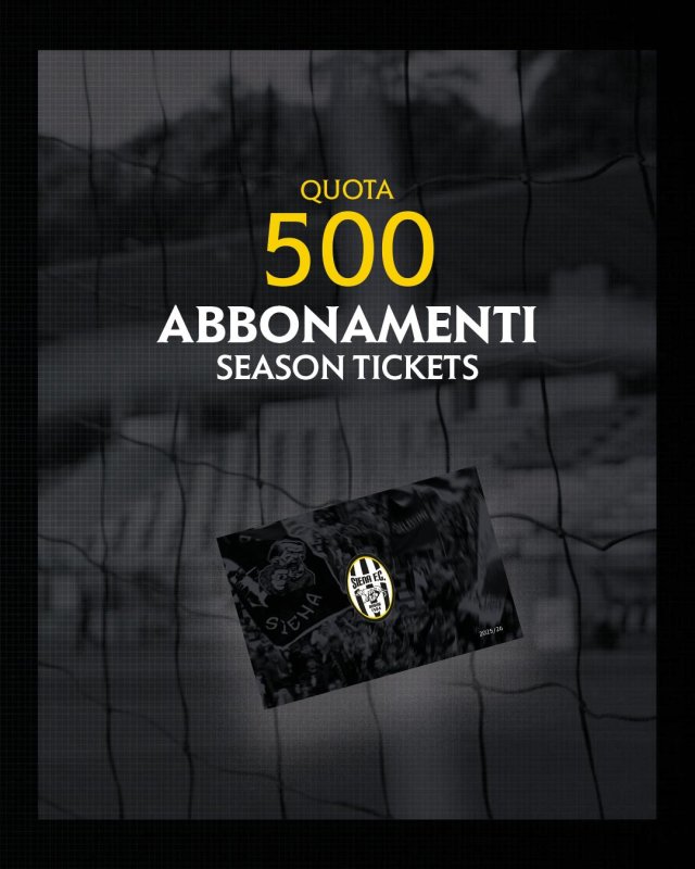 Siena Fc: 500 abbonati in una settimana